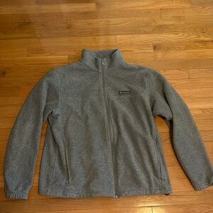 Size XL gray Columbia zip up fleece jacket